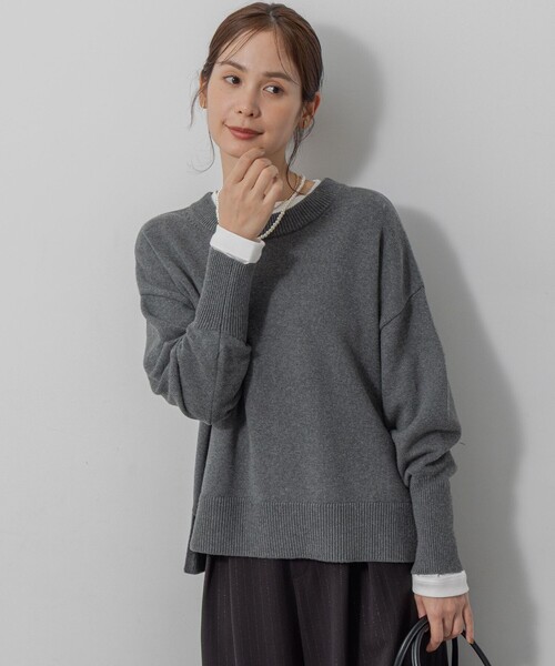 セオリー　カシミヤ　シルク　コットン　ニット　セーター　レディース theory（セオリー）の「Theory Relaxed V-Neck Cashmere Pullover
