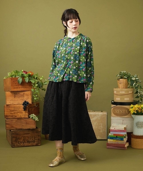 Jocomomola（ホコモモラ） ブラウス シャツ Calle de la Flor Alta