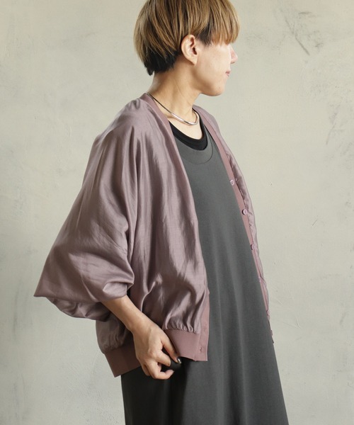 BITTOKO（ビットコ） ブラウス シャツ 長袖シアーブラウスカーデ