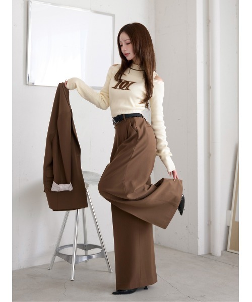 【専用】Darich 新品未使用　ニット・ワイドパンツセット Darich（ダーリッチ） パンツ ワイドテーラードパンツ レディース