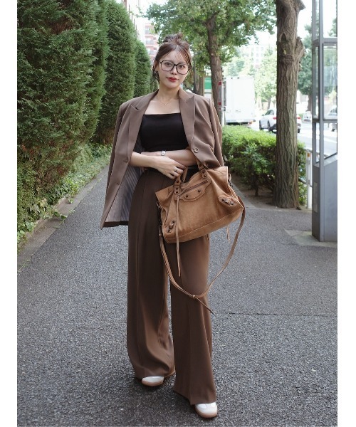 Darich（ダーリッチ） パンツ ワイドテーラードパンツ レディース