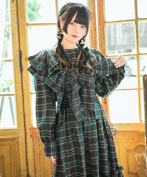 kutir ジャンパースカート 「クティールとレトロ」リボンビスチェSET