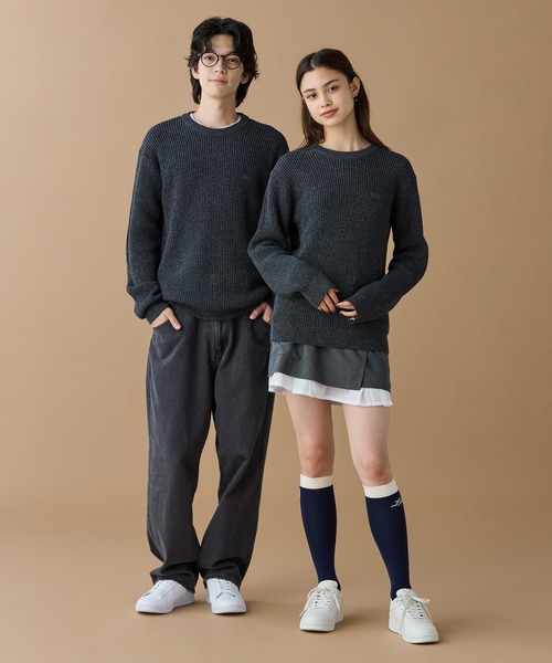 LACOSTE ショート丈ニット セール】 編地切り替えニット クロップド丈 ショートカーディガン