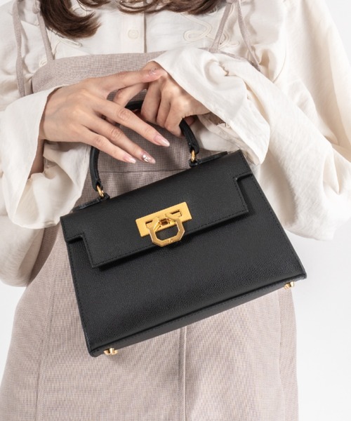 CARBOTTI グレタ 245 ブラック ハンドバッグ