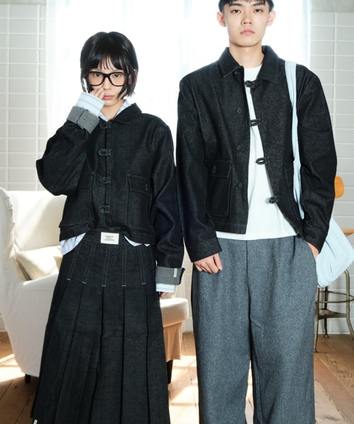 common gull products デニム ジャケットスカート 2点 common gull products. デニムスカート 遠回りで帰るデニムスカート