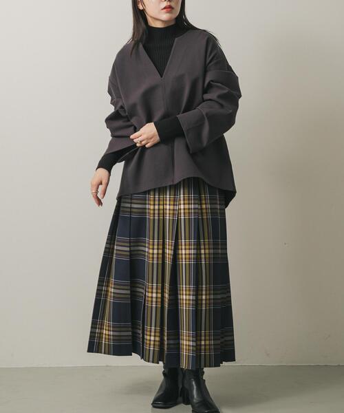 りょっちページ SENSE OF PLACE by URBAN RESEARCH スキッパールーズトップ レディース