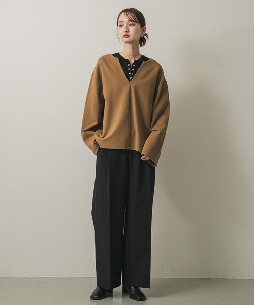 SENSE OF PLACE by URBAN RESEARCH スキッパールーズトップ レディース