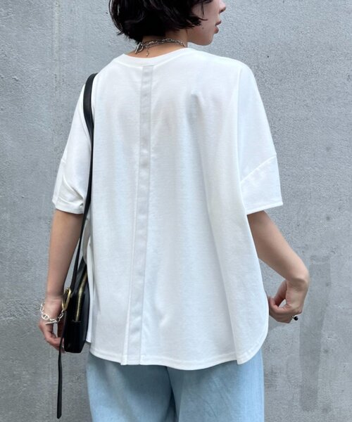 「Jena espace merveilleux」 半袖Tシャツ 1 チャコールグレー レディース_画像5