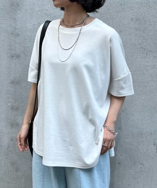 「Jena espace merveilleux」 半袖Tシャツ 1 チャコールグレー レディース_画像7