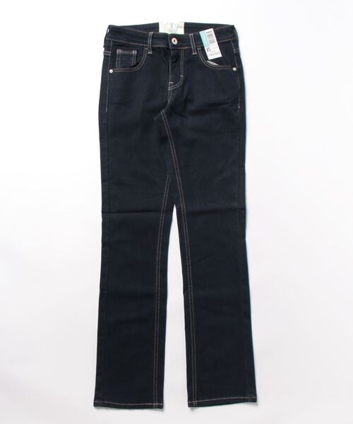 「C17」 デニムパンツ X-SMALL ライトインディゴブルー レディース_画像3