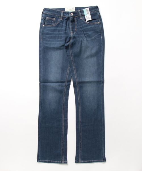 「C17」 デニムパンツ X-SMALL ライトインディゴブルー レディース_画像5