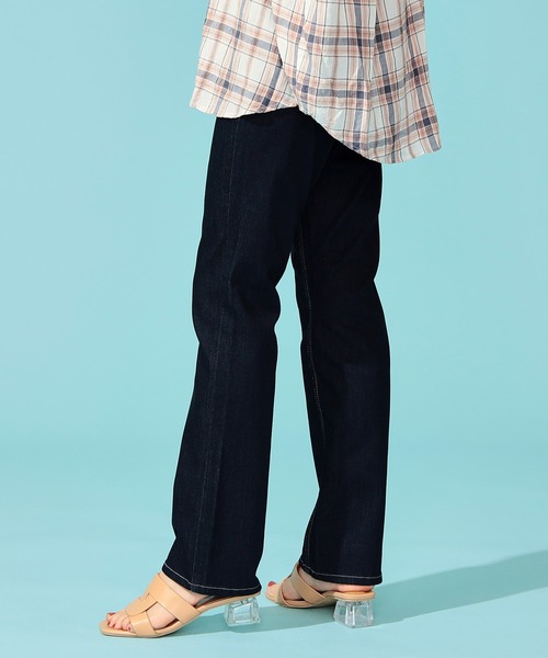 「C17」 デニムパンツ X-SMALL ライトインディゴブルー レディース_画像9