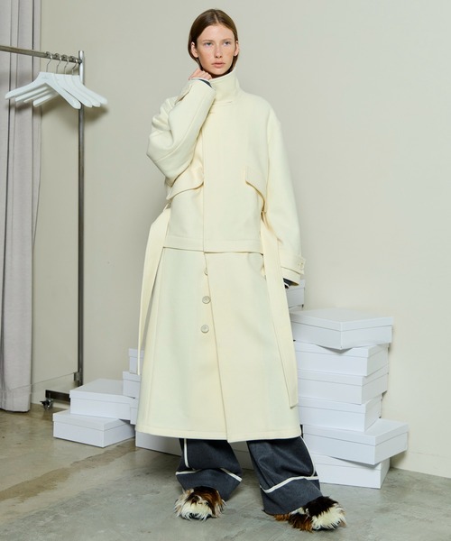 [美品] カラーブロッキングスポーティコート/メゾンスペシャル/サイズフリー MAISON SPECIAL（メゾンスペシャル）の「Color Blocking Sporty Coat