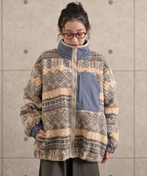 cepo（セポ） ブルゾン アウター ボアオーバージップブルゾン