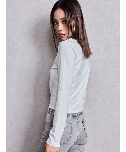 GYDA（ジェイダ） tシャツ GY bijou long sleeve トップス レディース