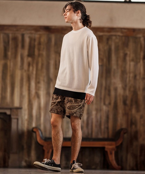 「CAMBIO」 ハーフパンツ L ブラック メンズの画像