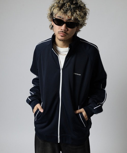 ジャージ GUESS JEANS トリコットトラックジャケット メンズ