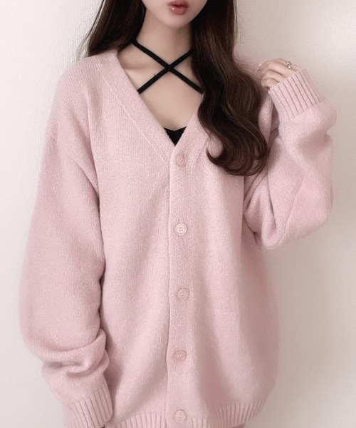 「Ada.」 ニットカーディガン FREE ブラック レディース_画像5