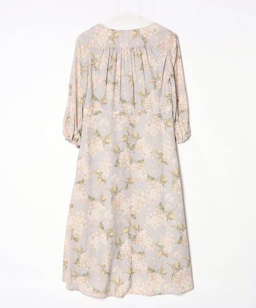 SLOBE IENA（スローブイエナ） 7分袖ワンピース - グレー レディース