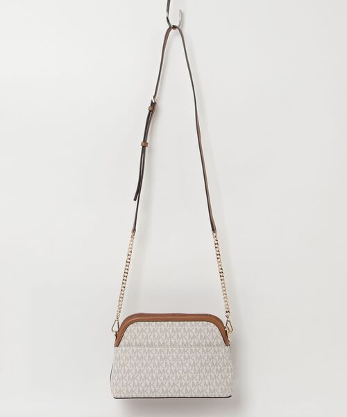 【美品】MICHAEL KORS ショルダーバッグ グレー MKロゴ ミニ MICHAEL KORS（マイケルコース） ショルダーバッグ - グレー