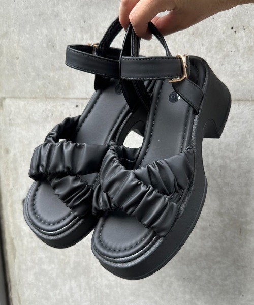 「Shoes in Closet」 ヒールサンダル L ブラック レディース_画像4