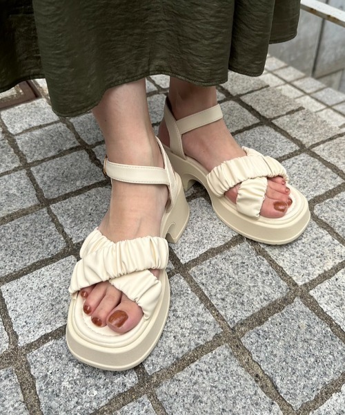 「Shoes in Closet」 ヒールサンダル L ブラック レディース_画像5