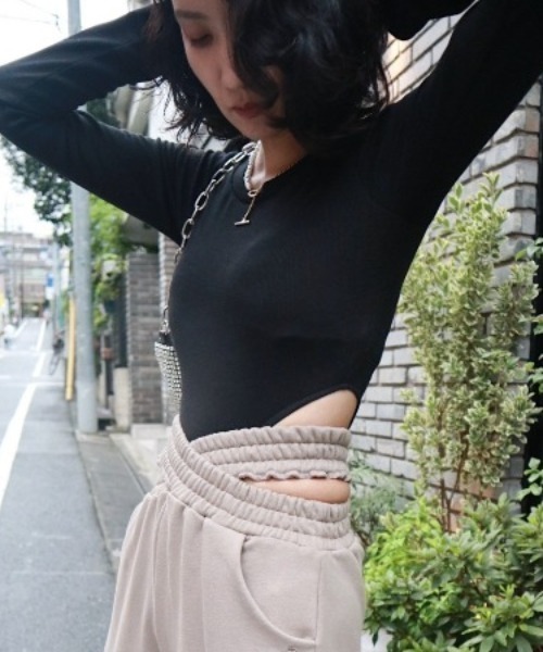 「FIG&VIPER」 長袖カットソー FREE ブラック レディース_画像2