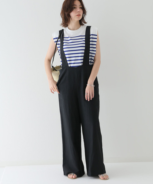 SLOBE IENA（スローブイエナ） オーバーオール FREE ブラック