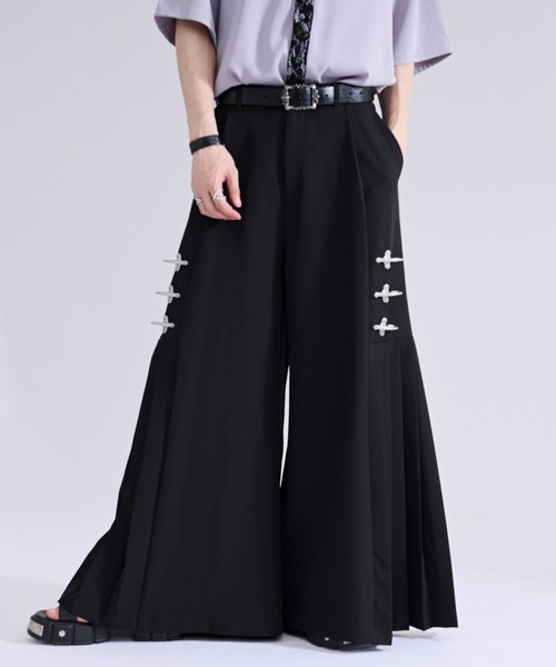 Ellno Loset（エルノロゼット） パンツ 2WAYファイヤーマンバックル