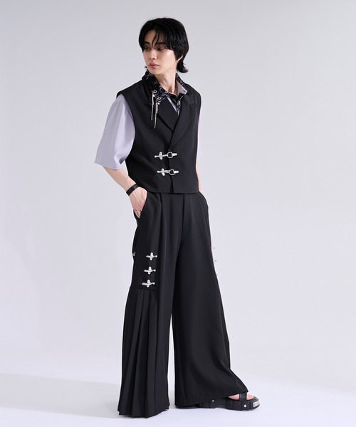 Ellno Loset（エルノロゼット） ワイドパンツ パンツ 2WAYファイヤー