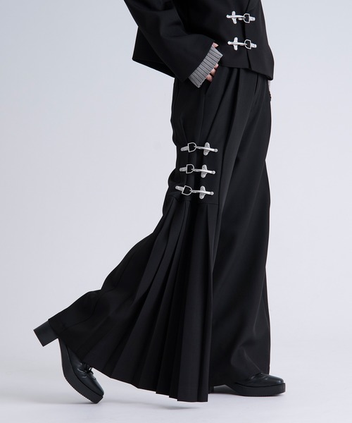 Ellno Loset（エルノロゼット） パンツ 2WAYファイヤーマンバックル