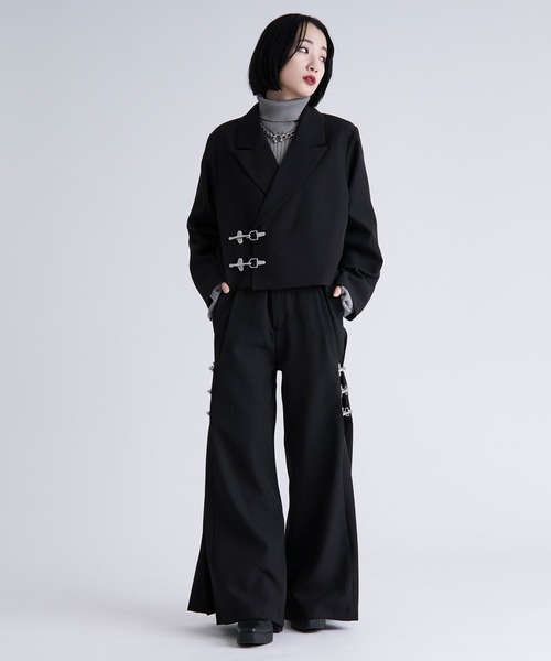 Ellno Loset（エルノロゼット） パンツ 2WAYファイヤーマンバックル