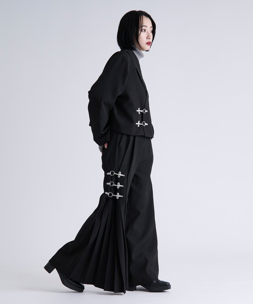 Ellno Loset（エルノロゼット） パンツ 2WAYファイヤーマンバックル