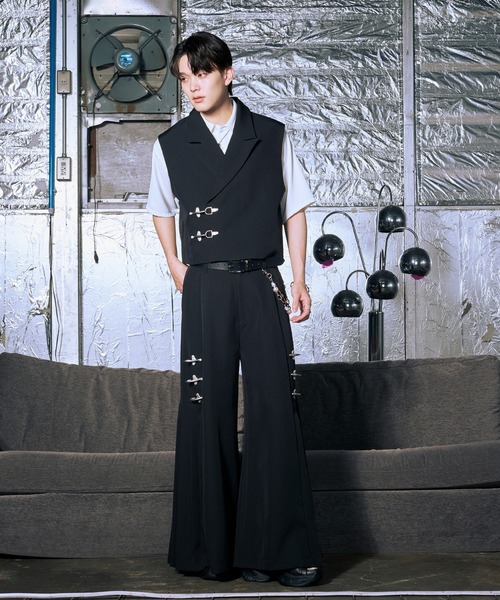 Ellno Loset（エルノロゼット） パンツ 2WAYファイヤーマンバックル