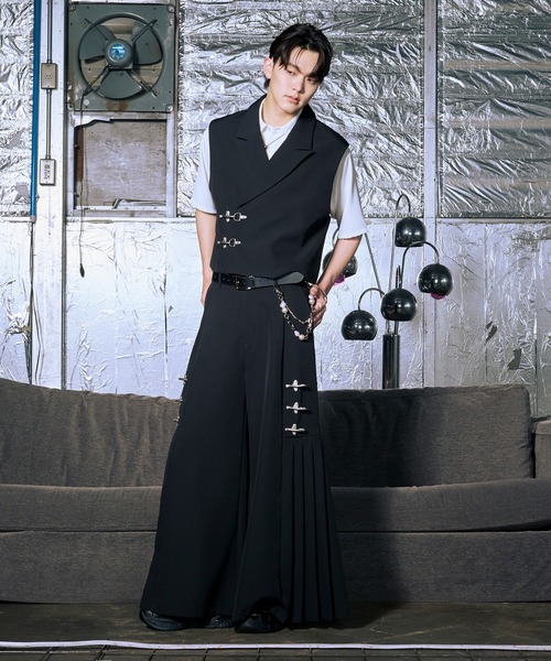 Ellno Loset（エルノロゼット） パンツ 2WAYファイヤーマンバックル