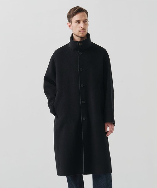 ステンカラーコート コート 「CASHMERE CASHMERE」CASHMERE/SILK/WOOL STAND OVER COAT/2WAYスタンの画像