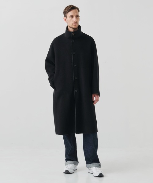 ステンカラーコート コート 「CASHMERE CASHMERE」CASHMERE/SILK/WOOL STAND OVER COAT/2WAYスタンの画像