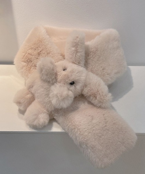 DIAVEL マフラー ストール 「4色展開」ふわもこBUNNYマフラー