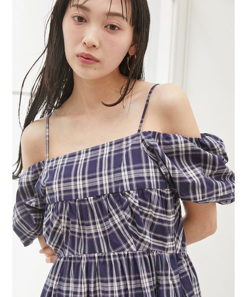 「SNIDEL」 半袖ワンピース 1 ローズ レディースの画像