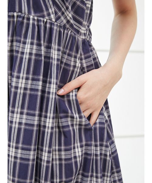 「SNIDEL」 半袖ワンピース 1 ローズ レディースの画像