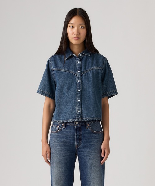 Levi's（リーバイス） ブラウス シャツ 半袖 ローガン ショート