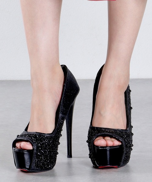 「LibertyDoll」 パンプス LL ブラック レディース_画像5