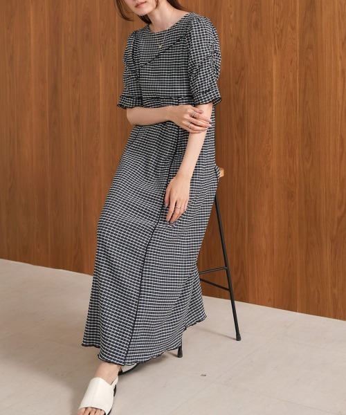 「Bab」 半袖ワンピース M モカ レディース_画像2