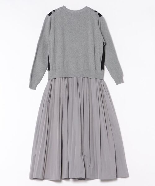 「DOLLUPOOPS」 ドッキングワンピース 38 グレー レディース_画像2