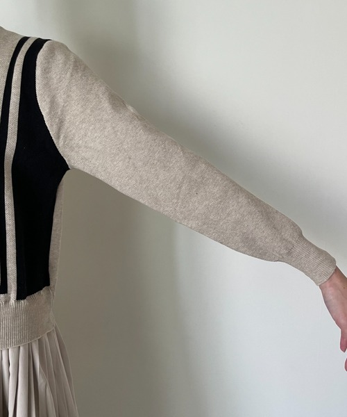 「DOLLUPOOPS」 ドッキングワンピース 38 グレー レディース_画像5