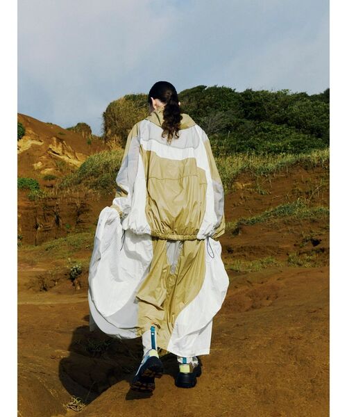 ジャンパースカート WAVE PATCHWORK JUMPER SKIRT / ウェーブパッチワークジャンパースカートの画像