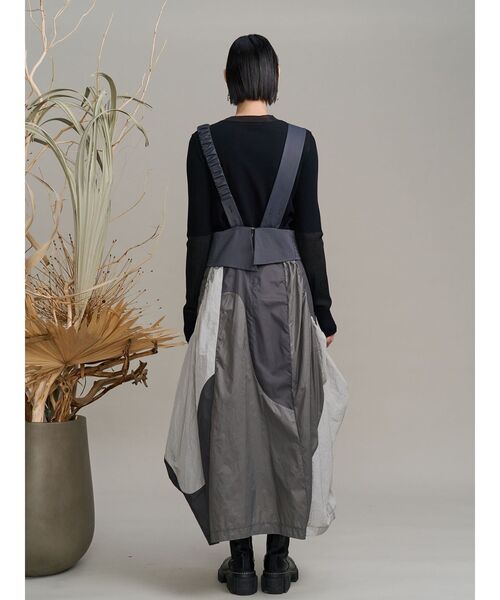 ジャンパースカート WAVE PATCHWORK JUMPER SKIRT / ウェーブパッチワークジャンパースカートの画像