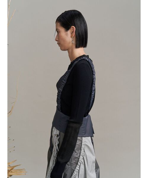 ジャンパースカート WAVE PATCHWORK JUMPER SKIRT / ウェーブパッチワークジャンパースカートの画像