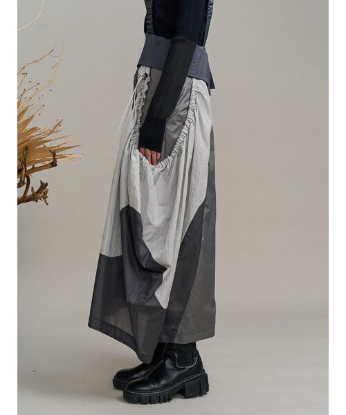 UN3D.（アンスリード） ジャンパースカート WAVE PATCHWORK JUMPER