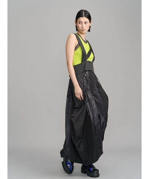 ジャンパースカート WAVE PATCHWORK JUMPER SKIRT / ウェーブパッチワークジャンパースカートの画像